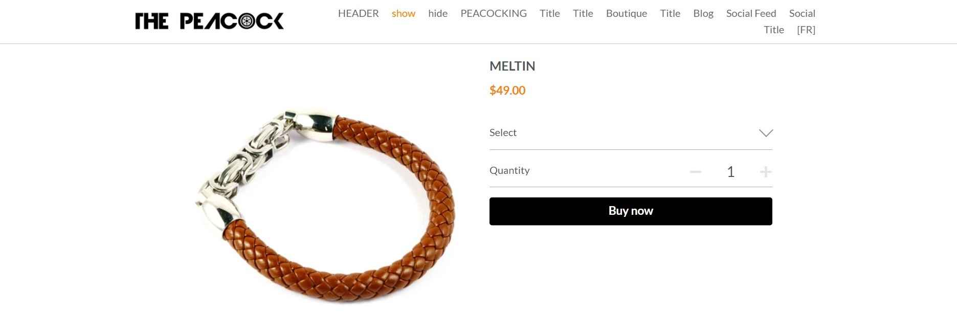 The Peacock jewelry business The Peacock jewelry business